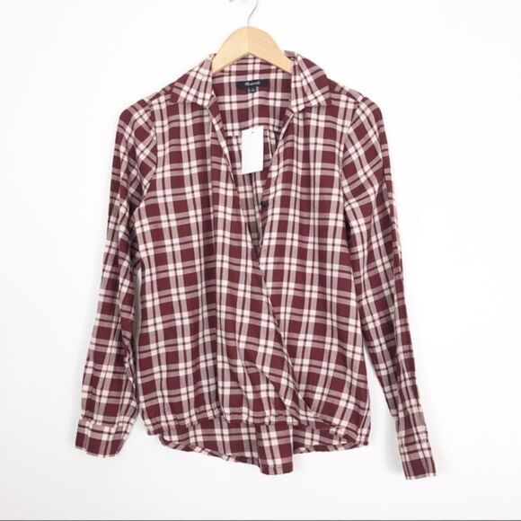 MADEWELL | Arian Plaid Long Sleeve NWT - Picture 3 of 7